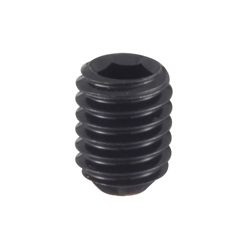 Play prevention screw, Indented stopper screw tip with hexagonal hole pin