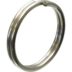 Double-Loop Split Rings, Stainless Steel