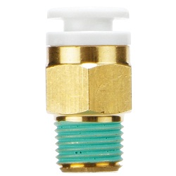 Male Connector KRH-W2 Flame Retardant (UL-94 Standard V-0 Equivalent) FR One-Touch Fitting