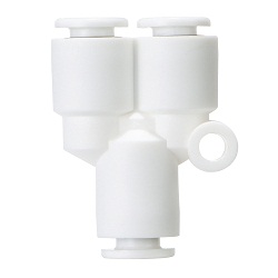 Flame Retardancy (UL-94 Standard V-0 Equivalent), FR Quick-Connect Fitting, KR-W2 Series, Union Y, KRU-W2