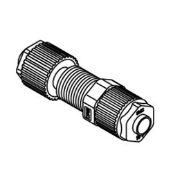 Panel Mount Union LQ1P Metric Size Fluoropolymer Fittings / Hyper Fittings