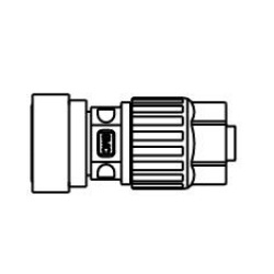 Female Connector LQ3H-F Inch Size Fluoropolymer Fittings / Hyper Fittings