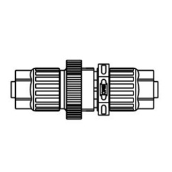 Panel Mount Union LQ3P Metric Size Fluoropolymer Fittings Hyper Fittings