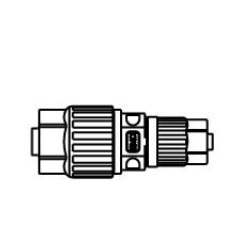 Union Reducing LQ3U-R Metric Size Fluoropolymer Fittings