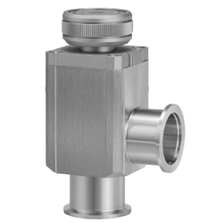 Aluminum High Vacuum Angle Valve, Manual Type, Bellows Seal, XLH Series