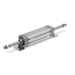 MB1W Series Square-Tube Type Air Cylinder, Standard Type, Double Acting, Double Rod