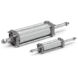 CA2W Series Air Cylinder, Standard Type: Double Acting, Double Rod (Standard / Heat Resistant)