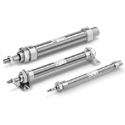 ISO Standard Compliant, Air Cylinder, Non-Rotating Rod Type: Double Acting, Single Rod C85K Series