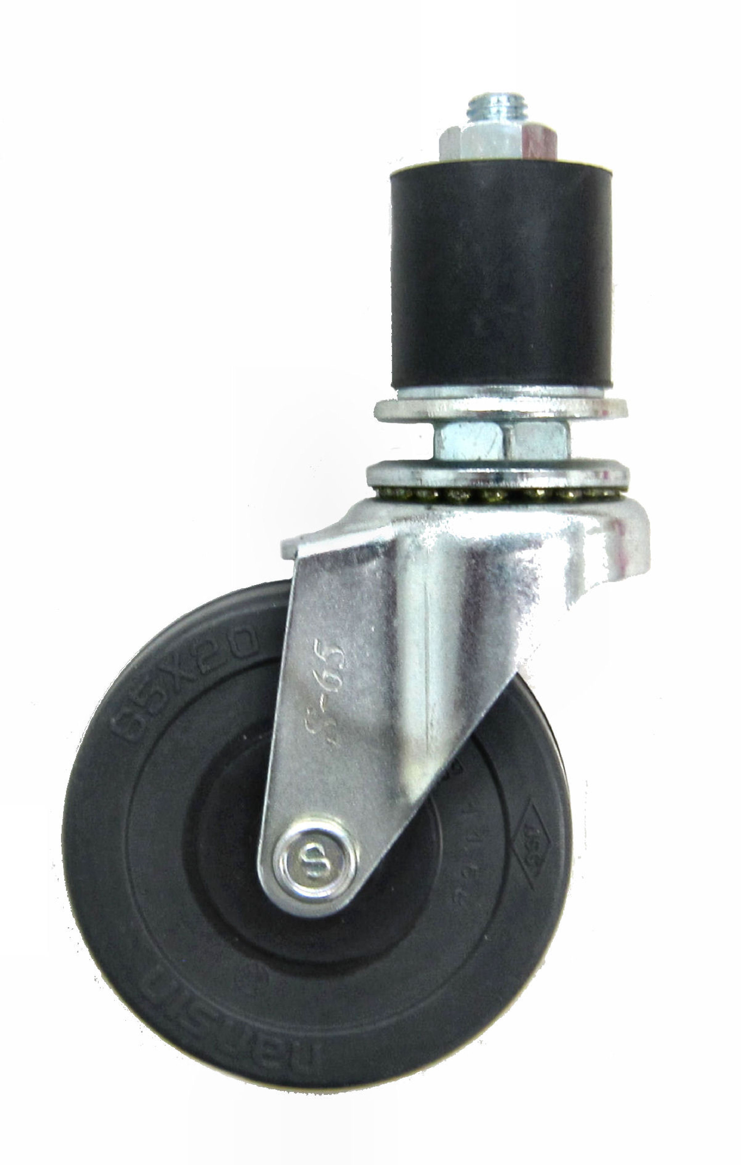Casters - Plastic, for joints, plug type (light loads).
