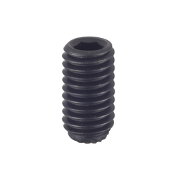 Knurled Cup-Point Set Screw - Steel, M3 - M16, Coarse, Hex Socket