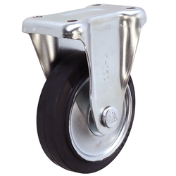Casters - Fixed plate with rotation stop (medium loads).