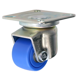 Casters - Swivel and threaded plate, with integrated leveler. HJB-75U-MC