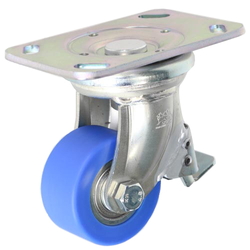 Casters - Turntable, with rotation stop, (Heavy loads).