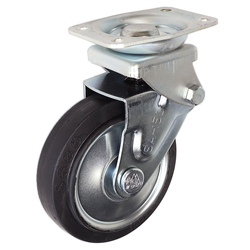 Casters - With shock absorber, integrated rotation stop, SAK series.