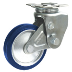 Casters - Integrated shock absorber and swivel plate, SAJ-TO series.