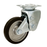 Casters - Integrated shock absorber, with rotation stop, SAK-TO series.