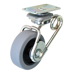 Casters - Spring loaded for shock absorption, TS6 Series.