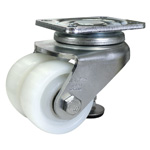 Casters - Double with integrated leveler, series SCYT (Blickle).