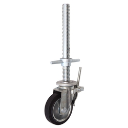 Casters - For scaffolding, with swivel plate, SJ series.