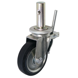 Casters - For scaffolding, with swivel plate, SC series. WWSC-200