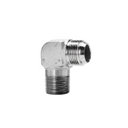 Hydraulic Hose Adapters - Elbow Type Adapter Fitting, Male BSPT to Male BSPP with 30° Male Seat, SR-33 Series