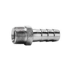 Hydraulic Hose Adapters - Barbed Nipple, Male BSPP with 30° Flare Female Seat, 7001 Series