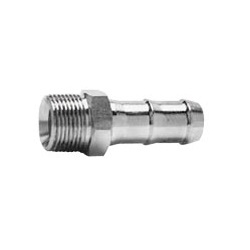 Hydraulic Hose Adapters - Barbed Nipple, Male BSPP with 30° Flare Female Seat, 8001 Series