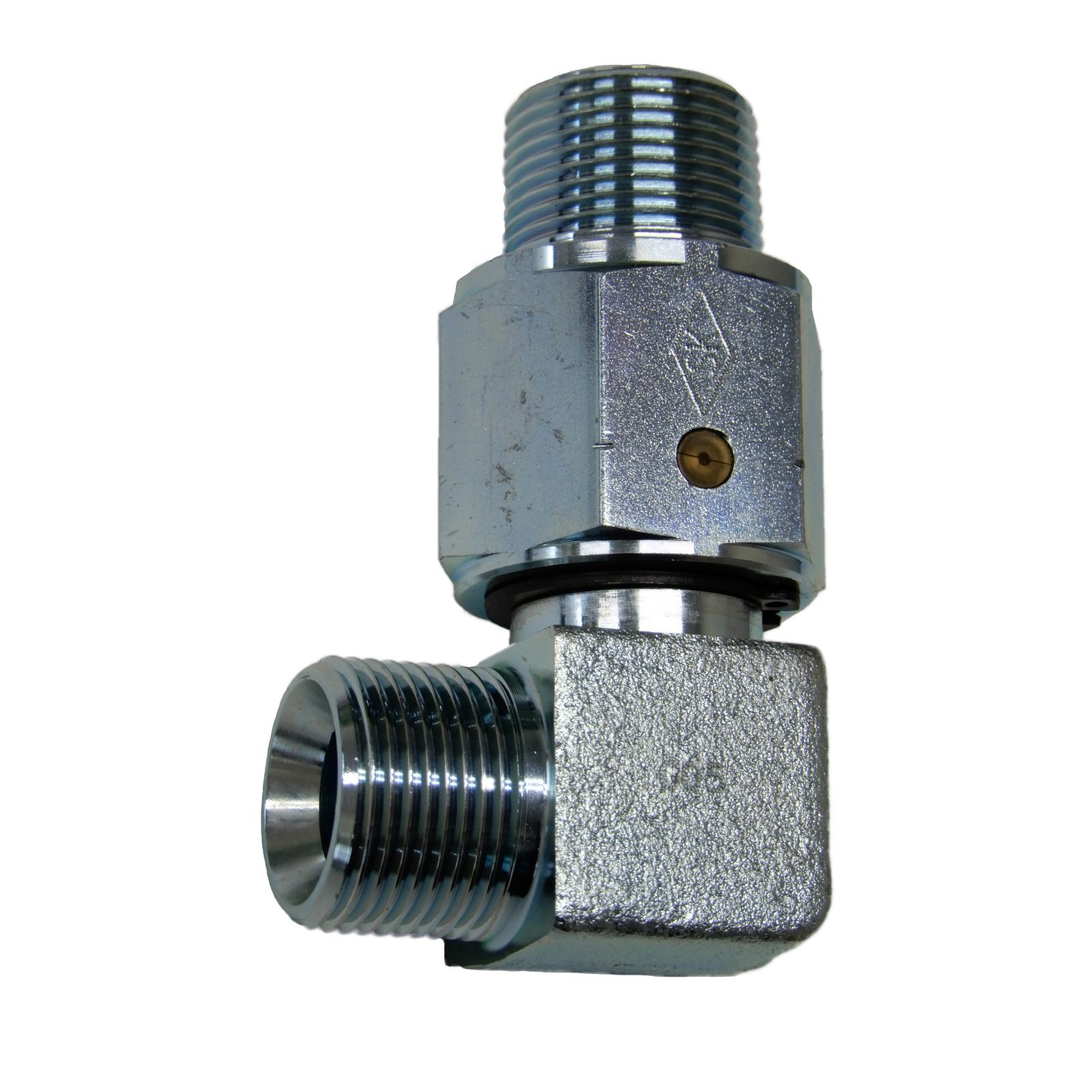 Hydraulic Hose Adapters - Elbow 90° Swivel Adapter, Male BSPT to Male BSPP, SK Type, SKL-34 Series