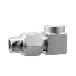 Hydraulic Hose Adapters - Elbow 90° Swivel Adapter, Male BSPT to Female BSPT, SK Type, SKL-35 Series