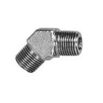Hydraulic Hose Adapters - Elbow 45° Screw-In Adapter, Male BSPT to Male BSPT, PL-45 Series