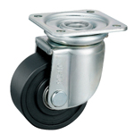 Casters - UMC nylon with hot rolled steel swivel plate, without break, K-507Y series (Heavy load).