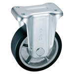 Casters - UMC nylon with hot rolled steel fixed plate, without brake, K-557Y series (Heavy load).