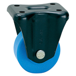Casters - Compact MC nylon with fixed cold-rolled steel plate, without brake, K-558 series (Heavy load).