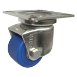 Casters - Compact MC nylon with cold rolled stainless steel swivel plate, without break, K-1508 series (Heavy load). K-1508-50