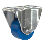 Casters - Compact MC nylon with cold-rolled stainless steel fixed plate, without brake, K-1558 series (Heavy load).