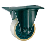 Casters - Polyurethane resin with fixed cold-rolled steel plate, without brake, K-600HB-PA series (Heavy load). K-600HB-PA-75