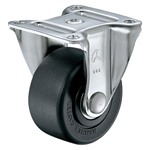 Casters - Compact nylon with cold rolled steel fixed plate, without brake, 540SR series (Heavy load). K-540SR-65-NRB