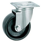 Casters - Phenol with stainless steel swivel plate, without brake, K-1580J series.