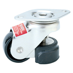 Casters - Nylon 6 with stainless steel diamond plate, integrated leveler, K-1090 series (Carry Mounts).