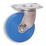 Casters - Stainless Steel, Nylon or Urethane with Rectangular Stainless Steel Swivel Plate, without break, Series K-1304G.