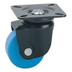 Casters - Compact MC nylon with cold rolled steel swivel plate, without brake, K-508 series (Heavy load). K-508-75