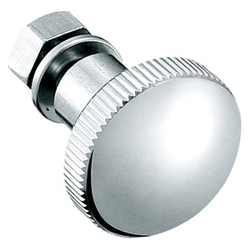 Knobs - Stainless Steel with Straight Knurling, Includes M6 Nut.