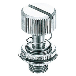 Knobs - Stainless Steel with Straight Knurling, with Spring.