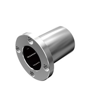 Linear Ball Bushings - Round flanged, stainless steel, single. LMF-M Series.