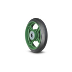 Ductile Caster Wheels Standard Type Rubber Wheels (with Bearings) A/B