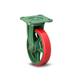 Casters - Ductile PBR series, with swivel plate. 200PBRULB