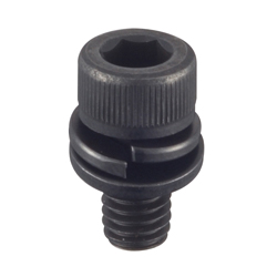 Hex Socket Cap Screw with Spring and Small Flat Washer - M2 - M6