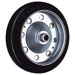 Wheel for Dedicated Caster S Series, Medium Duty Rubber Wheels, S-R/S-RB/S-NRB (GOLD CASTER) S-100R