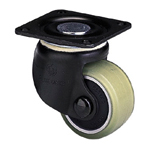 Casters - Polyurethane with cold-rolled steel swivel plate, without brake, series 100HB2-PA (Light and heavy load).