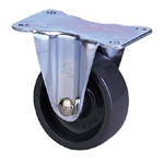 Casters - Nylon with cold rolled steel fixed plate, without brake, standard class, 600-N series.